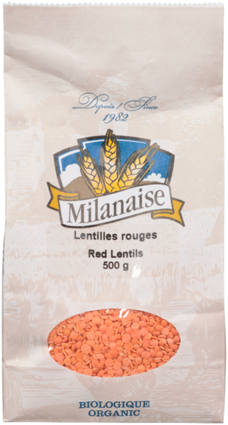 Milanaise Lentilles Rouges Biologiques 500 g