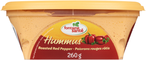 Fontaine Santé Hummus Poivrons Rouges Rôtis 260 g