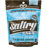 Zazubean Saltry Teezers Organic Dark Chocolate Sea Salt & Almonds 110 g