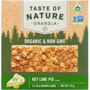 Taste of Nature Granola Key Lime Pie Flavour 5 Granola Bars x 35 g (175 g)