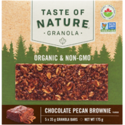Taste of Nature Granola Chocolate Pecan Brownie Flavour 5 Granola Bars x 35 g (175 g)