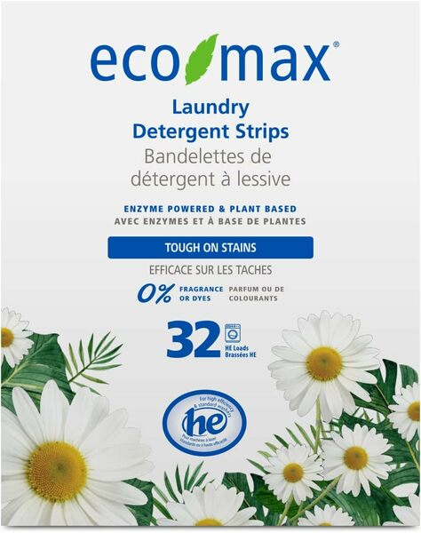 Eco-Max Bandes De Détergent À Lessive Sans Parfum 32U