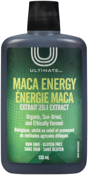 Ultimate Énergie Maca Extrait 20:1 130 ml