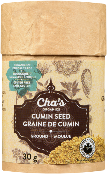 Cha's Organics Graine de Cumin Moulue 30 g