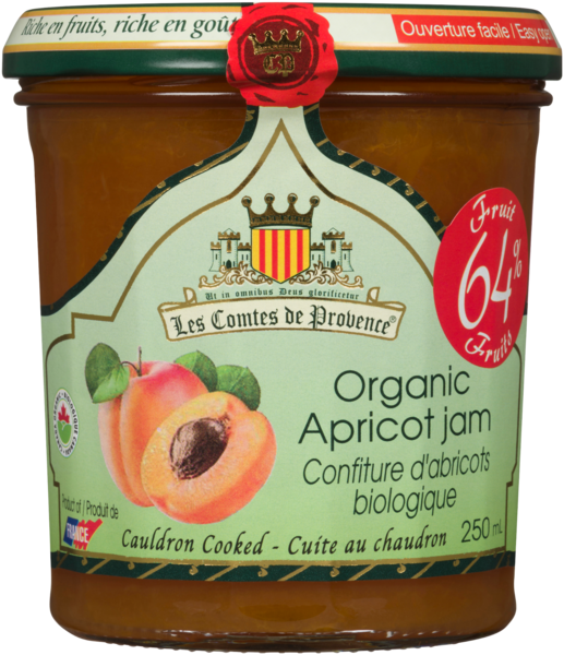 Les Comtes de Provence Confiture d'Abricots Biologique 250 ml