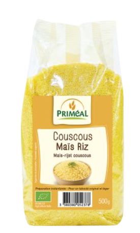 Primeal Couscous au Maïs et Riz Biologique 500g