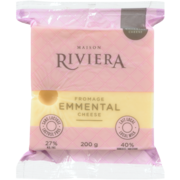 Maison Riviera Emmental Cheese 27 % M.F. 200 g