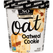 So Delicious Dairy Free Non-Dairy Frozen Dessert Oat Oatmeal Cookie 500 ml