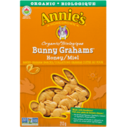 Annie's Homegrown Bunny Grahams Collations Graham Cuites au Four Miel Biologique 213 g