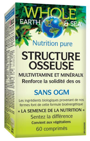 Whole Earth & Sea® Multivitamine et minéraux,  Structure osseuse   60 comprimés