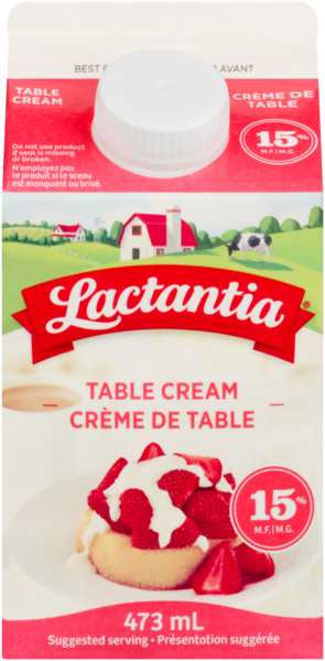 Lactantia Crème de Table 15% M.G. 473 ml