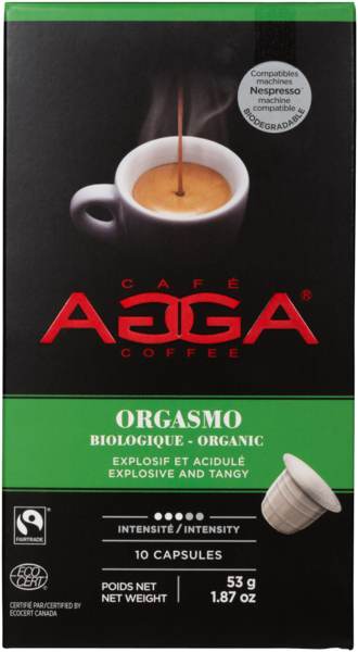 Agga Coffee Orgasmo Organic 10 Capsules 53 g