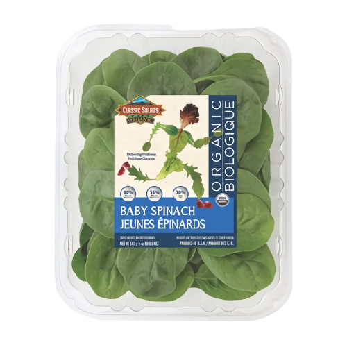 Classic Salads Organic Baby Spinach 