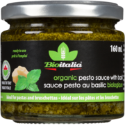 Bioitalia Sauce Pesto au Basilic Biologique 160 ml