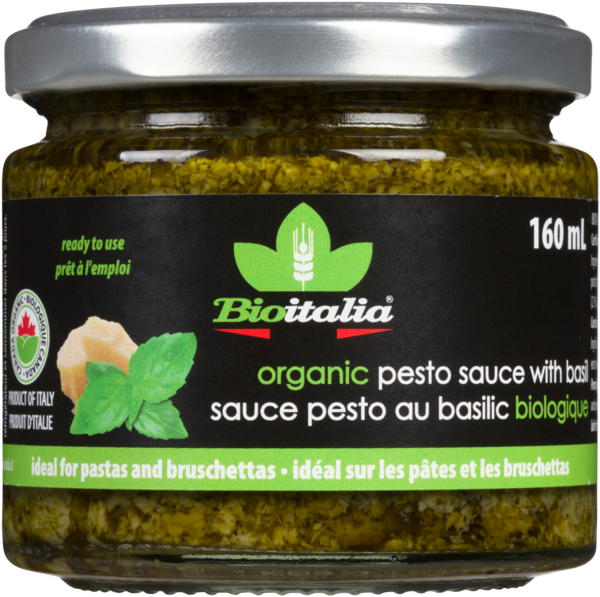 Bioitalia Sauce Pesto au Basilic Biologique 160 ml
