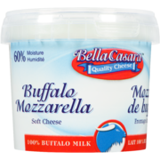 Bella Casara Fromage Doux à Pâte Molle Mozzarella de Bufflonne 20% M.G. 125 g