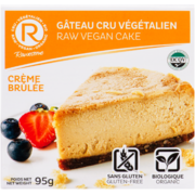 Rawesome Gâteau Cru Végétalien Crème Brûlée 95 g
