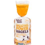 Silver Hills Sprouted Power Bagels Sesame Sunflower Organic 5 Bagels 400 g