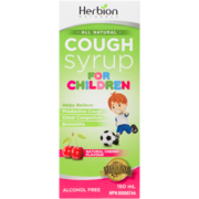 Herbion Naturals Cough Syrup for Children Natural Cherry Flavour 150 ml