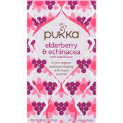 Pukka Elderberry & Echinacea Organic 20 Fruit Tea Sachets 40 g
