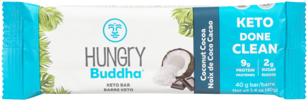 Hungry Buddha Barre Keto Noix de Coco Cacao 40 g