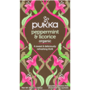 Pukka Peppermint & Licorice Organic 20 Herbal Tea Sachets 30 g