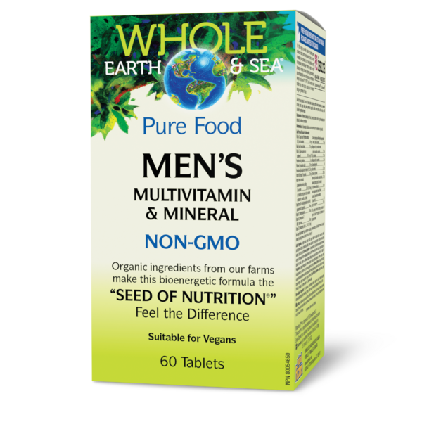 Whole Earth & Sea® Multivitamine et minéraux, Hommes   60 comprimés