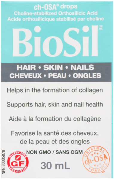 BioSil Ch-OSA Drops Acide Orthosilicique Stabilisé par Choline 30 ml