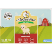 Mother Hen Baby Food Lamb Puree 6+ Months 6 x 59 ml