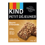 KIND Petit Déjeuner Barres-Déjeuner Beurre d'Amande 4 x 50 g (200 g)
