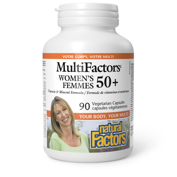 Natural Factors Femmes 50+ MultiFactors   90 capsules végétariennes