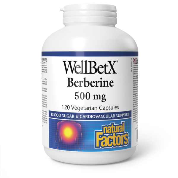Natural Factors Berbérine  500 mg  120 capsules végétariennes