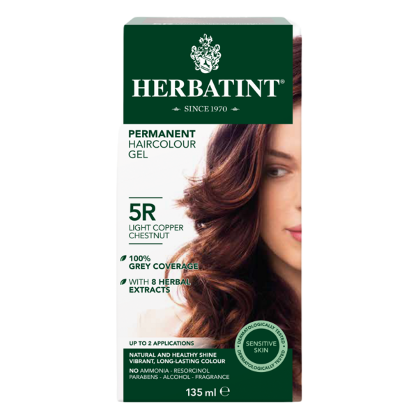 Herbatint® Coloration permanente | 5R Châtain cuivré clair