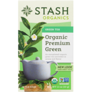 Stash Organics Green Tea Organic Premium Green 18 Tea Bags 33 g