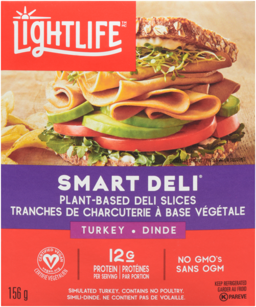 Lightlife Smart Deli Tranches de Charcuterie à Base Végétale Dinde 156 g