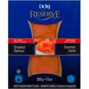 DOM Reserve Smoked Salmon Pre-Sliced 200 g