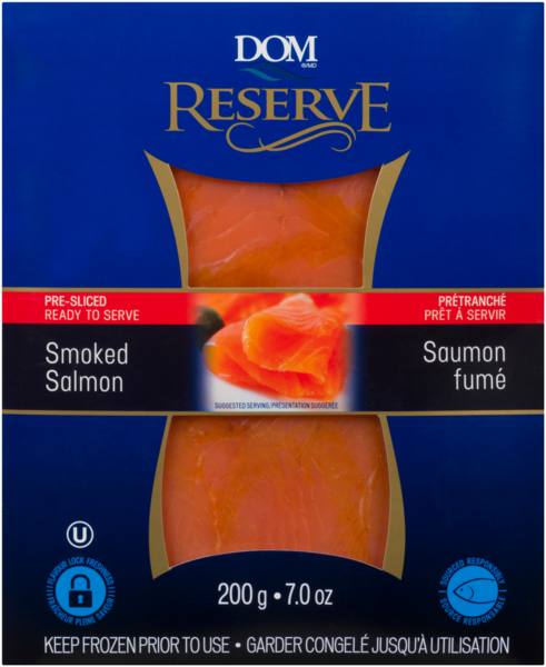 DOM Reserve Saumon Fumé Prétranché 200 g