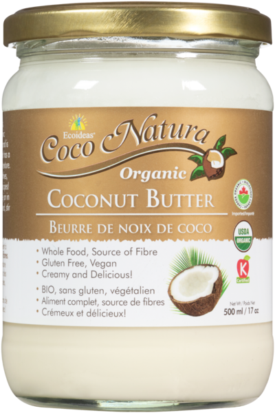 Ecoideas Coco Natura Beurre de Noix de Coco 500 ml