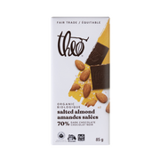 Theo 70% Dark Chocolate Salted Almond 85 g