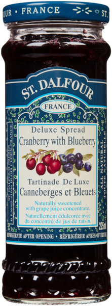 St. Dalfour Tartinade de Luxe Canneberge et Bleuet 225 ml