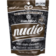 Zazubean Nudie Teezers Organic Dark Chocolate Extra Dark Chocolate 110 g