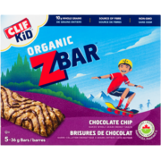 Clif Kid Zbar Brisures de Chocolat Organic 5 Barres x 36 g