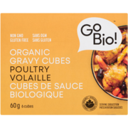 GoBio! Organic Gravy Cubes Poultry 6 Cubes 60 g