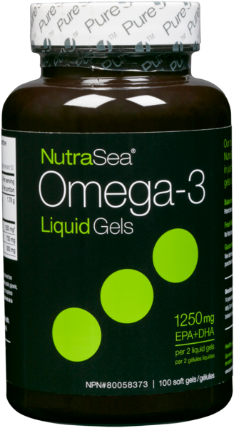 NutraSea Omega-3 Liquid Gels 100 Gélules
