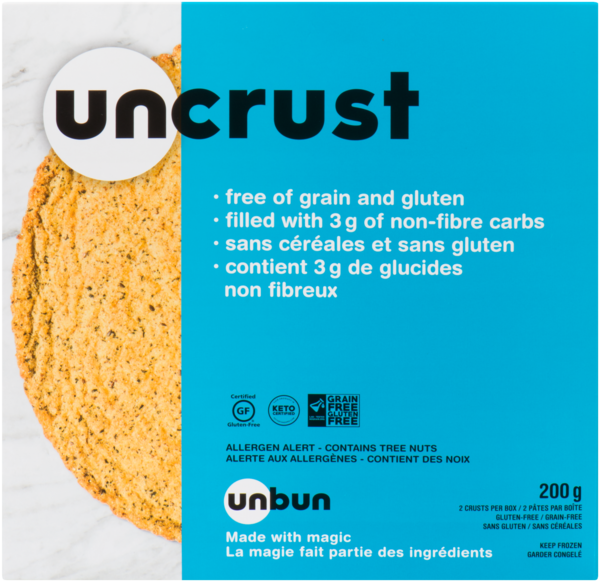 Unbun Uncrust 2 Pâtes par Boîte 200 g
