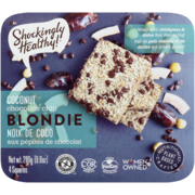 Shockingly Healthy! Blondie Coconut Chocolate Chip 4 Squares 280 g