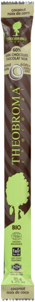 Theobroma Chocolat 60% Chocolat Noir Éclats de Noix de Coco 35 g