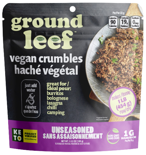 Ground Leef Haché Végétal Sans Assaisonnement