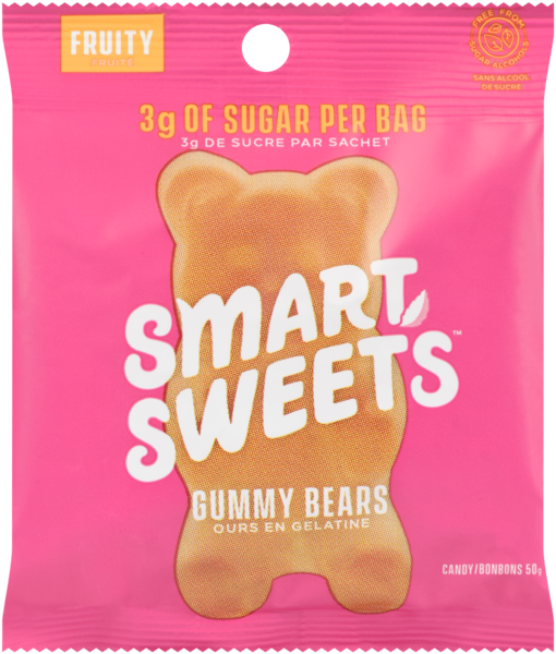 Smart Sweets Bonbons Fruité Ours en Gelatine 50 g