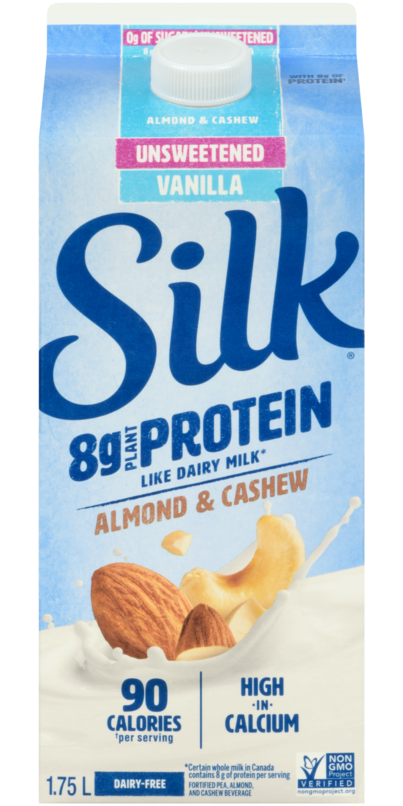 Silk Unsweetened Vanilla Almond & Cashew Protein Drink